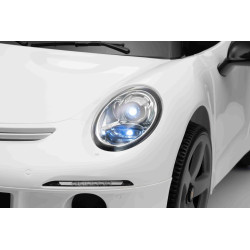 Elektrické autíčko RUF GT 12V,  biele