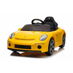 Elektrické autíčko RUF GT 12V,  žlté