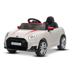 Elektrické autíčko BMW Mini Cooper 12V,  biele