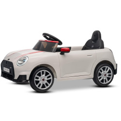 Elektrické autíčko BMW Mini Cooper 12V,  biele