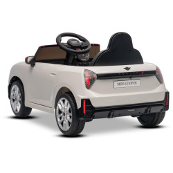 Elektrické autíčko BMW Mini Cooper 12V,  biele
