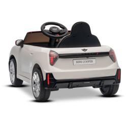 Elektrické autíčko BMW Mini Cooper 12V,  biele