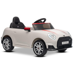 Elektrické autíčko BMW Mini Cooper 12V,  biele
