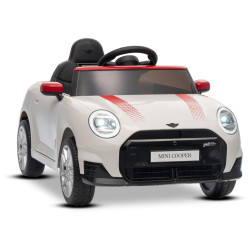 Elektrické autíčko BMW Mini Cooper 12V,  biele