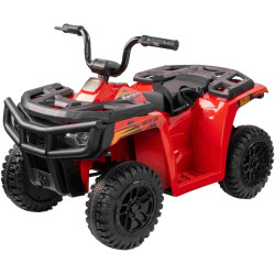 Licencovaná elektrická štvorkolka Arctic Cat 12V so zadným pohonom,  červená