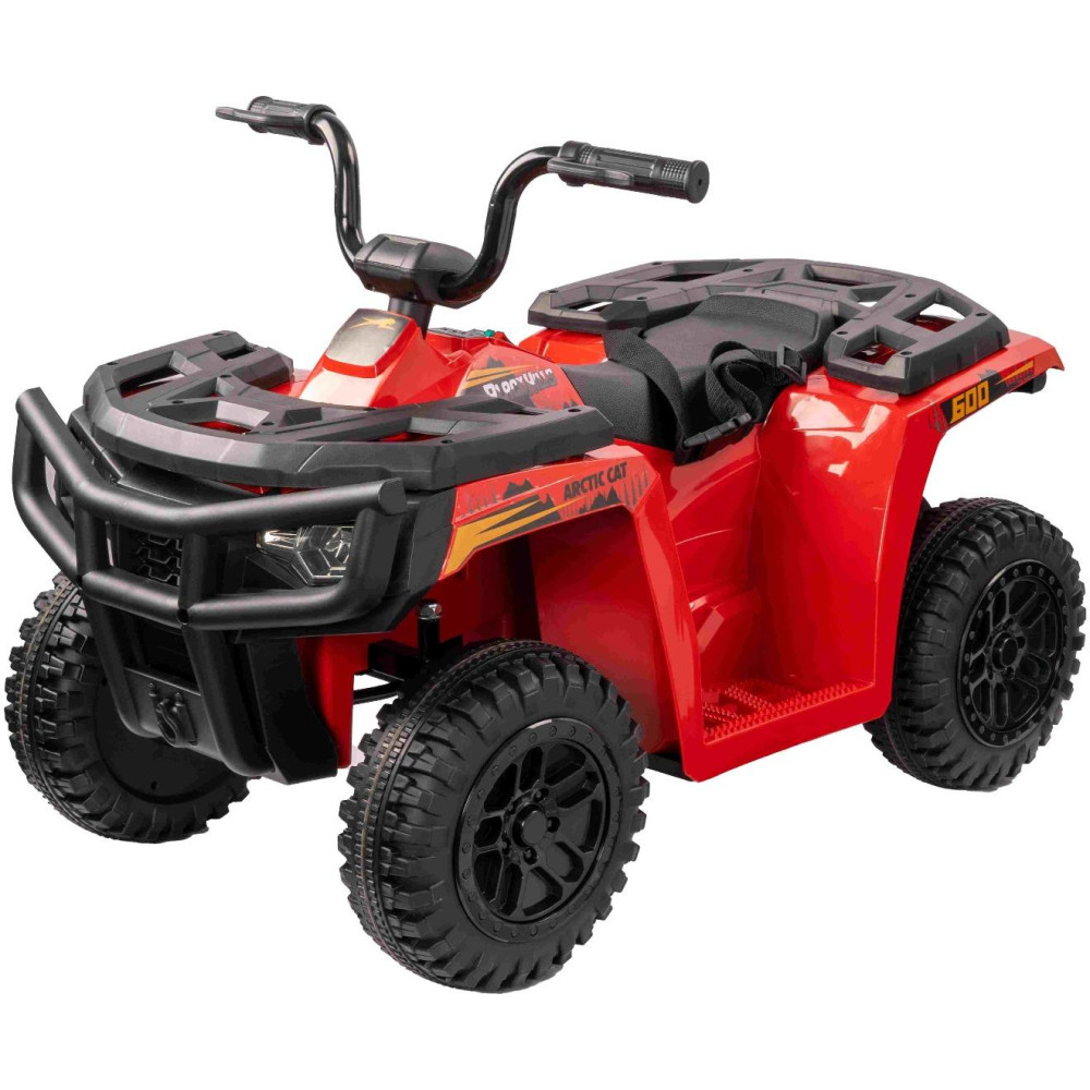 Licencovaná elektrická štvorkolka Arctic Cat 12V so zadným pohonom,  červená