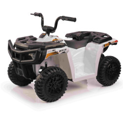 Licencovaná elektrická štvorkolka Arctic Cat 12V so zadným pohonom,  biela