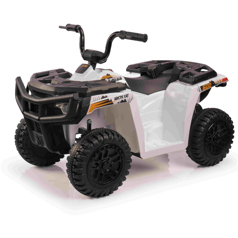 Licencovaná elektrická štvorkolka Arctic Cat 12V so zadným pohonom,  biela