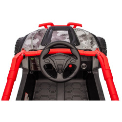 Elektrické autíčko Kawasaki TERYX KRX 1000 12V,  červené