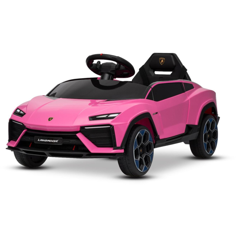 Elektrické autíčko Lamborghini Lanzador 12V s pohonom zadných kolies a licenciou (Jednomiestne),  ružové
