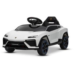 Elektrické autíčko Lamborghini Lanzador 12V s pohonom zadných kolies a licenciou (Jednomiestne),  biele