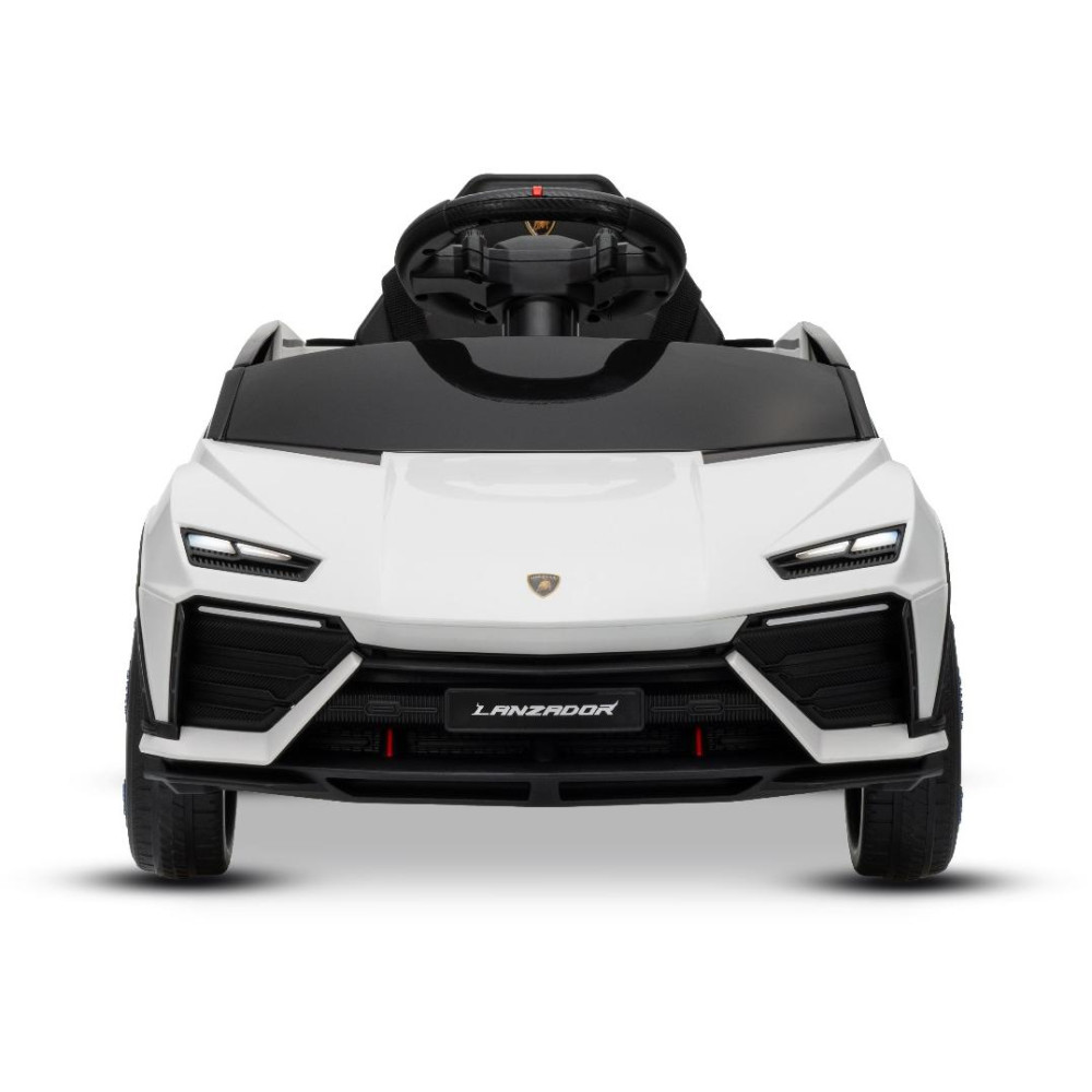 Elektrické autíčko Lamborghini Lanzador 12V s pohonom zadných kolies a licenciou (Jednomiestne),  biele