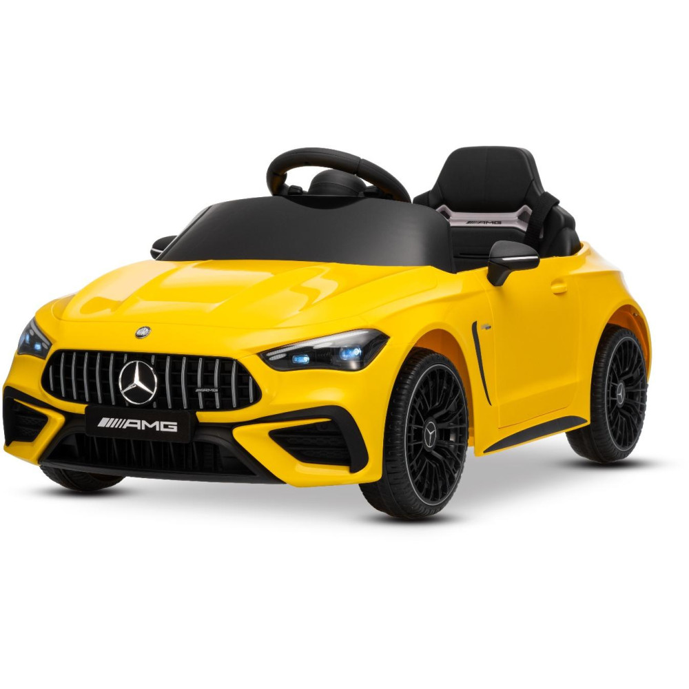 Elektrické autíčko Mercedes CLE 12V s pohonom zadných kolies,  žlté