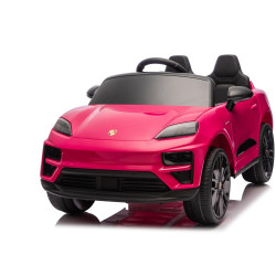 Elektrické autíčko Porsche Macan 12V s pohonom zadných kolies a licenciou (Jednomiestne),  ružové