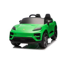 Elektrické autíčko Porsche Macan 12V s pohonom zadných kolies a licenciou (Jednomiestne),  zelené