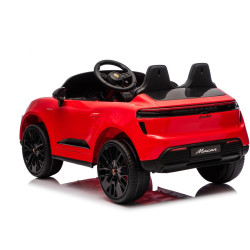 Elektrické autíčko Porsche Macan 12V s pohonom zadných kolies a licenciou (Jednomiestne),  červené