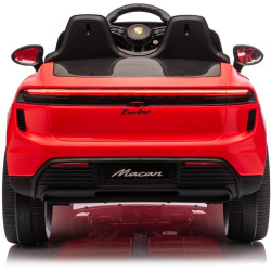 Elektrické autíčko Porsche Macan 12V s pohonom zadných kolies a licenciou (Jednomiestne),  červené