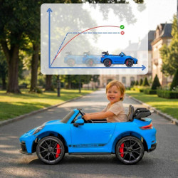 Elektrické autíčko Porsche 911GT3 24V s pohonom 4x4,  modré