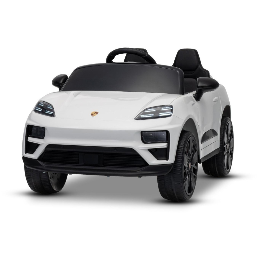 Elektrické autíčko Porsche Macan 12V s pohonom zadných kolies a licenciou (Jednomiestne),  biele