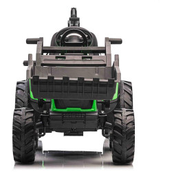 Zánovný elektrický traktor TOP-WORKER 12V s naberačkami a prívesom,  Jednomiestne