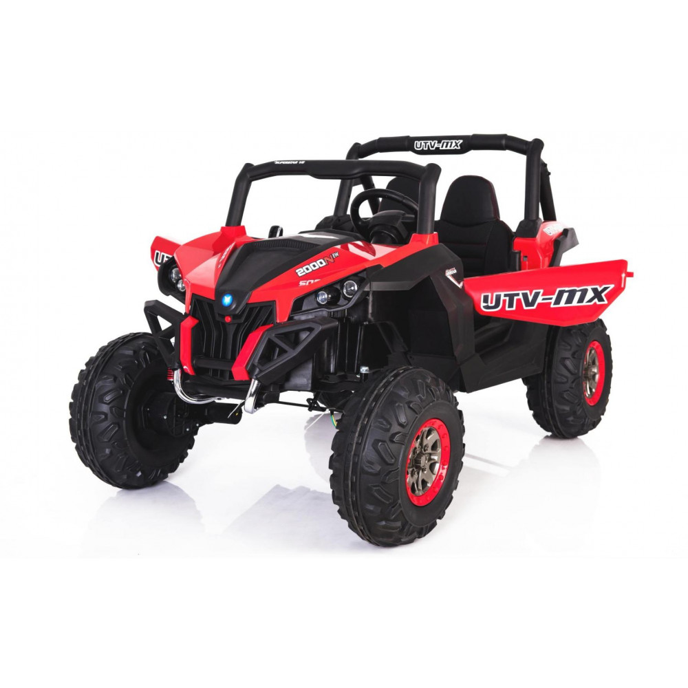 Elektrické autíčko NEW RSX Červené,  Pohon 4x4