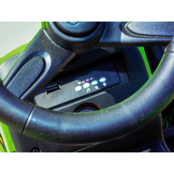 Elektrický Traktor WORKERS s vlečkou,  zelený