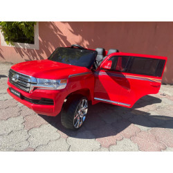Elektrické autíčko Toyota Landcruiser 12V,  červené