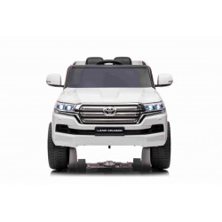 Elektrické autíčko Toyota Landcruiser 12V,  biele
