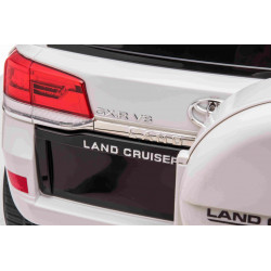 Elektrické autíčko Toyota Landcruiser 12V,  biele