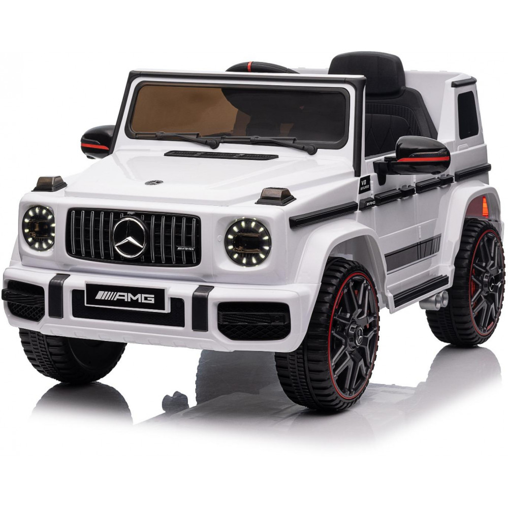 Elektrické autíčko Mercedes G,  biele
