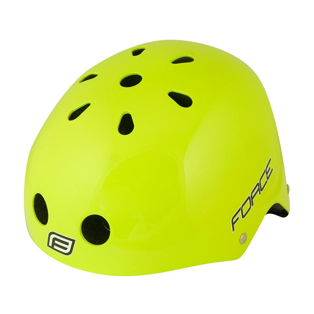 Prilba Force BMX fluo lesklá