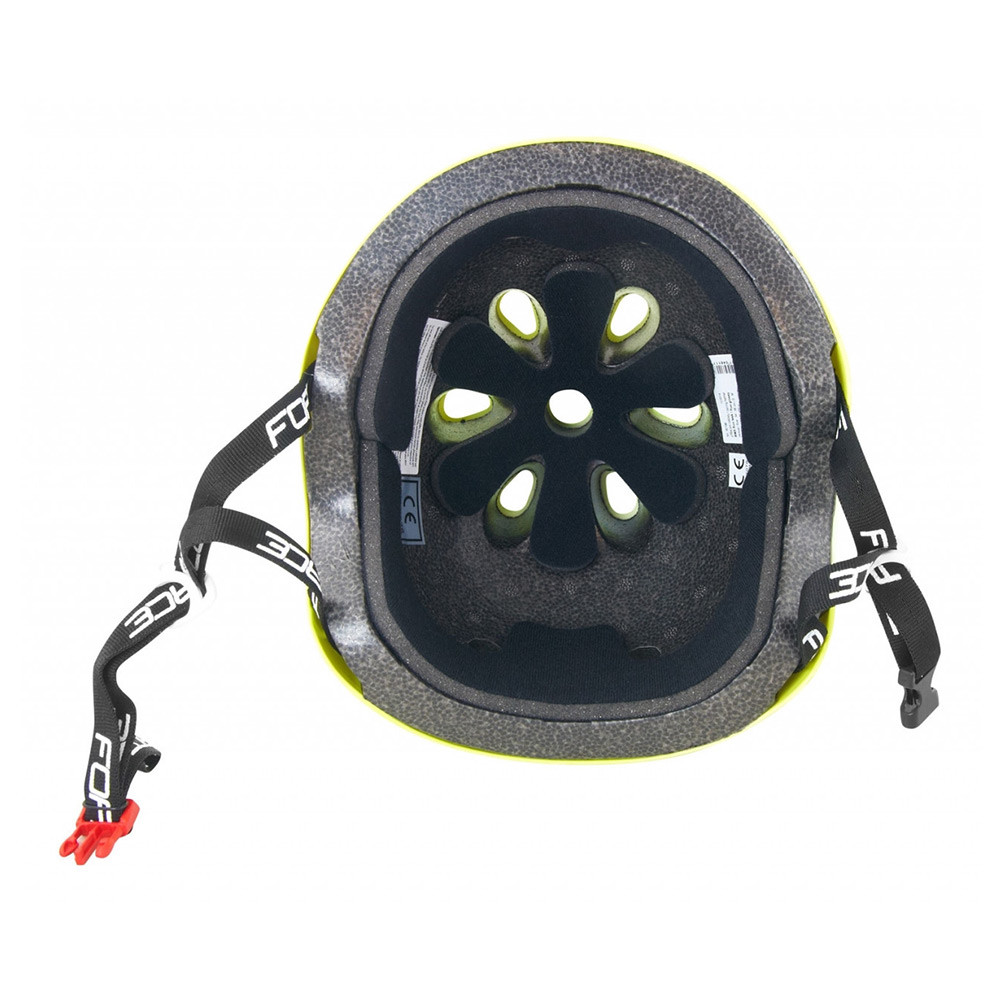 Prilba Force BMX fluo lesklá
