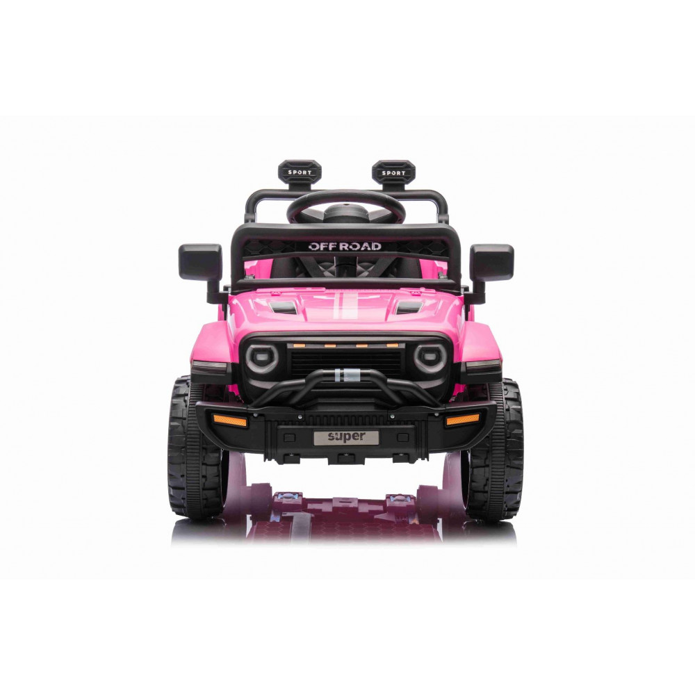 Elektrické autíčko OFFROAD NEW s pohonom zadných kolies,  ružové