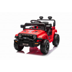 Elektrické autíčko OFFROAD NEW s pohonom zadných kolies,  červené