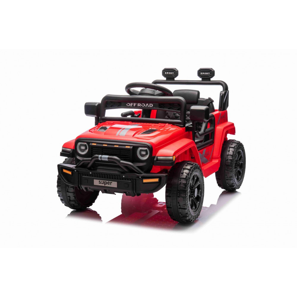 Elektrické autíčko OFFROAD NEW s pohonom zadných kolies,  červené