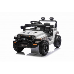 Elektrické autíčko OFFROAD NEW s pohonom zadných kolies,  biele