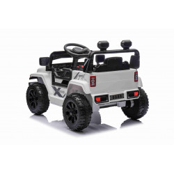 Elektrické autíčko OFFROAD NEW s pohonom zadných kolies,  biele