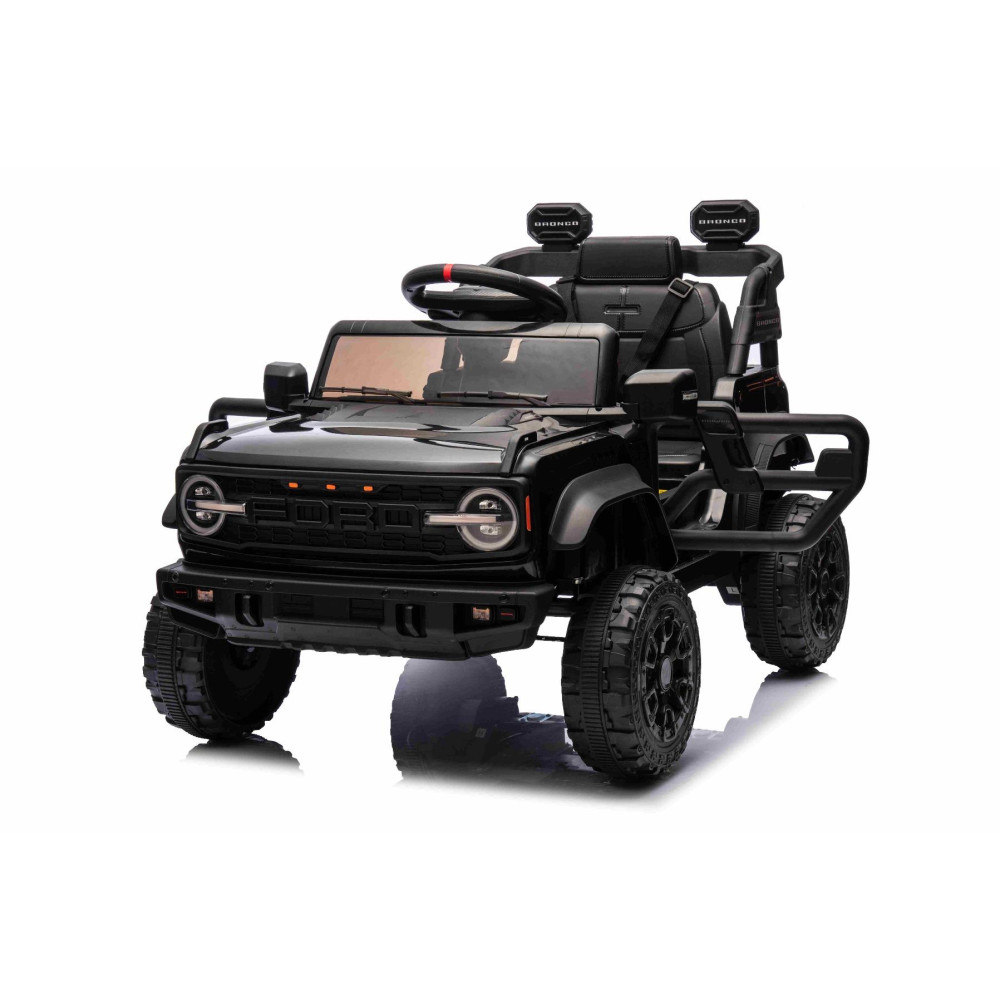 Elektrické autíčko Ford Bronco s pohonom zadných kolies s licenciou (Jednomiestne),  čierne