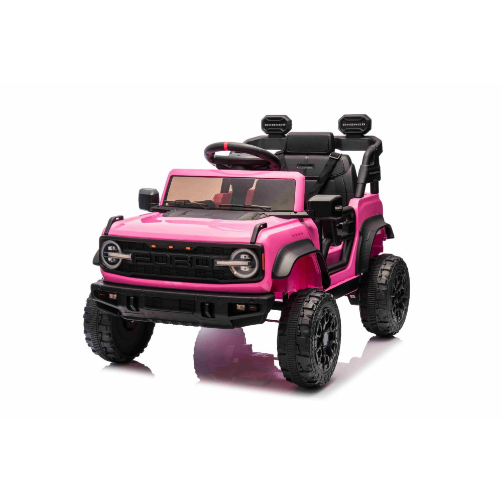 Elektrické autíčko Ford Bronco s pohonom zadných kolies s licenciou (Jednomiestne),  ružové