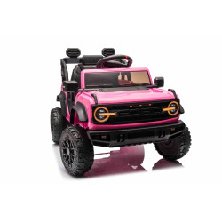Elektrické autíčko Ford Bronco s pohonom zadných kolies s licenciou (Jednomiestne),  ružové