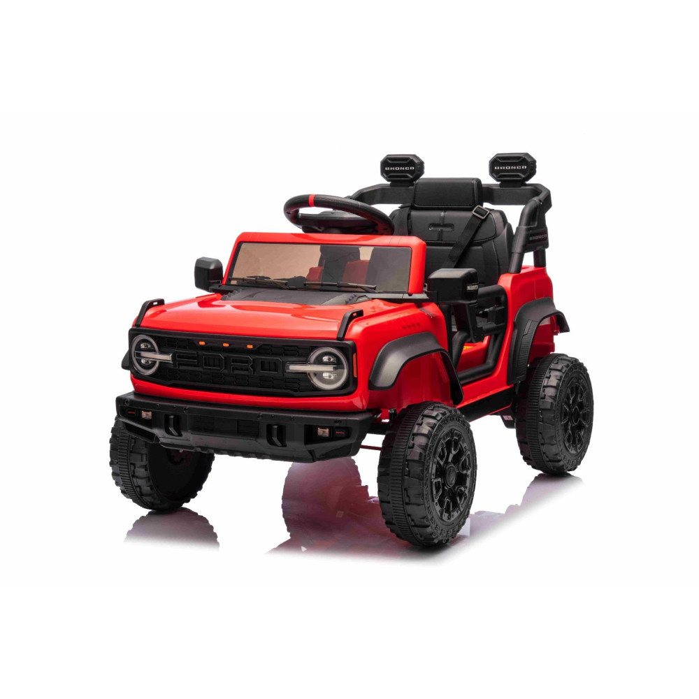 Elektrické autíčko Ford Bronco s pohonom zadných kolies s licenciou (Jednomiestne),  červené