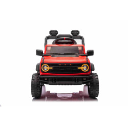 Elektrické autíčko Ford Bronco s pohonom zadných kolies s licenciou (Jednomiestne),  červené