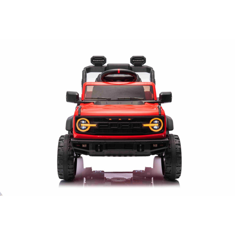 Elektrické autíčko Ford Bronco s pohonom zadných kolies s licenciou (Jednomiestne),  červené