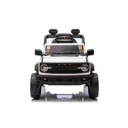 Elektrické autíčko Ford Bronco s pohonom zadných kolies s licenciou (Jednomiestne),  biele
