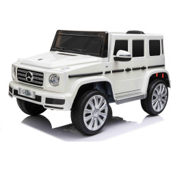 Elektrické autíčko Mercedes G500 12V,  biele