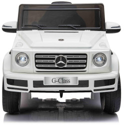 Elektrické autíčko Mercedes G500 12V,  biele