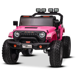 Elektrické autíčko Beneo Motors OFFRIDE 4x4² Dvojmiestne 12V,  ružové