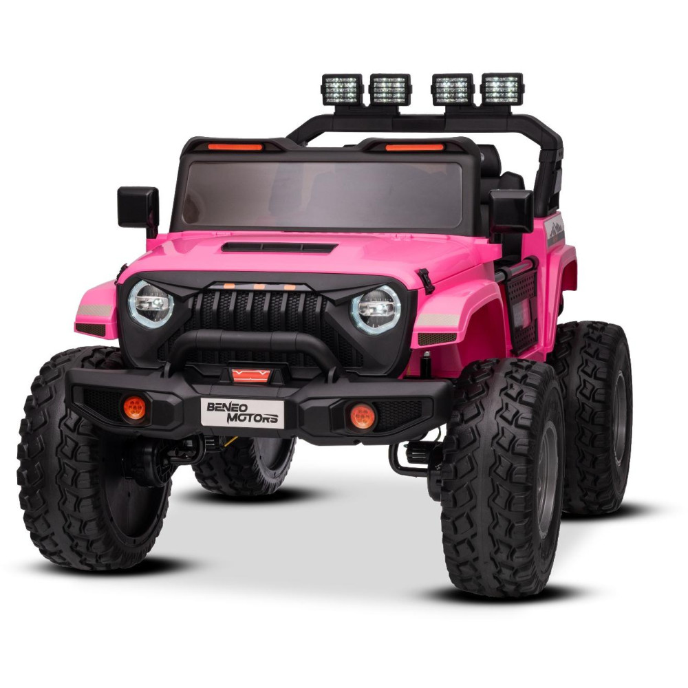 Elektrické autíčko Beneo Motors OFFRIDE 4x4² Dvojmiestne 12V,  ružové