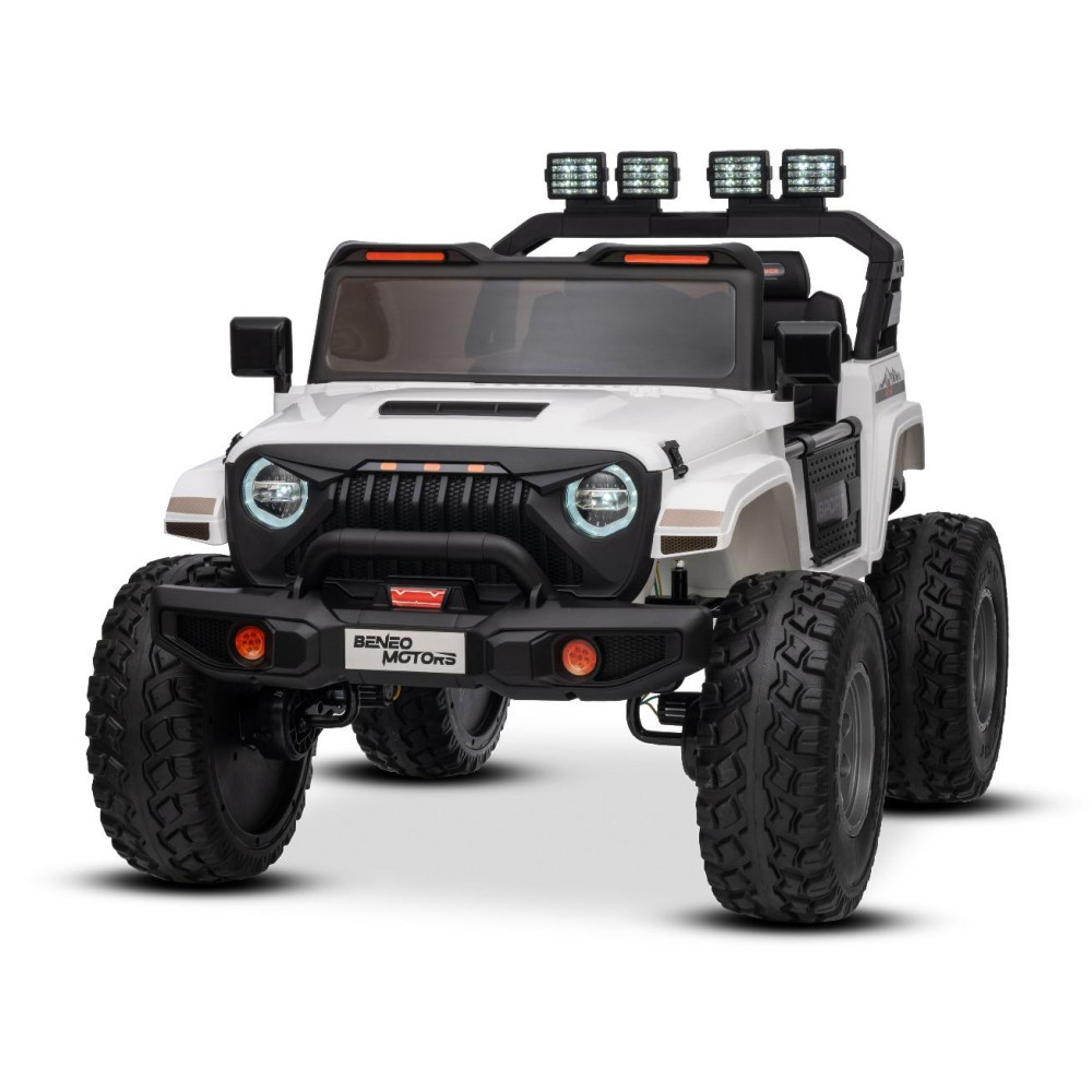 Elektrické autíčko Beneo Motors OFFRIDE 4x4² Dvojmiestne 12V,  biele