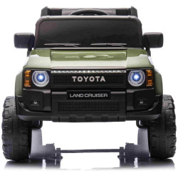 Elektrické autíčko Toyota Landcruiser 12V,  vojenské zelené
